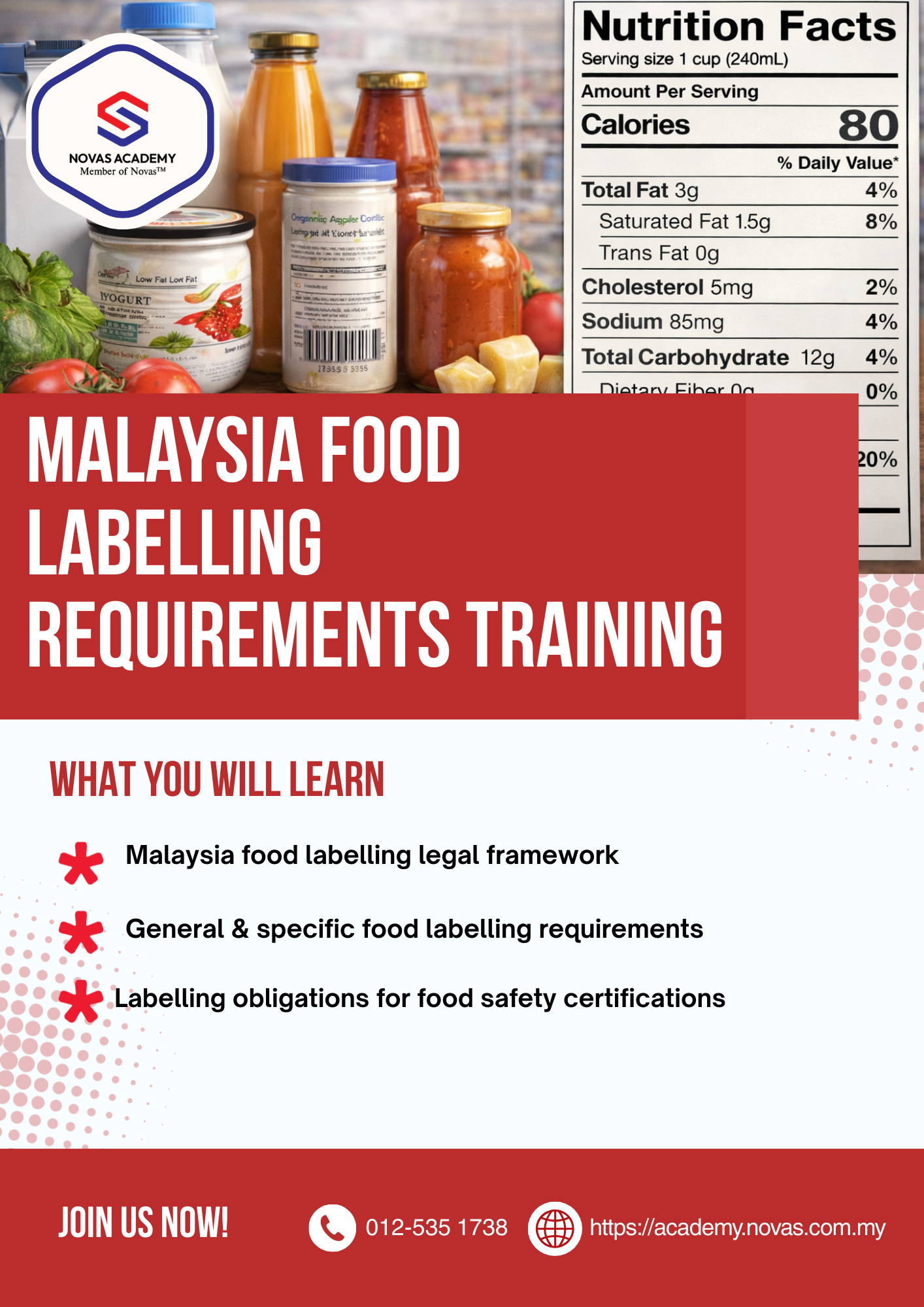 Malaysia Food Labelling Requirements Training